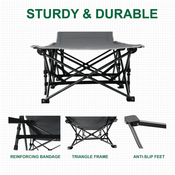 ALPHA CAMP Oversized Camping Folding Bed Portable Cots With Storage Bag