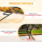 Phi Villa 6-Seat Outdoor Metal Dining Table with Umbrella Hole