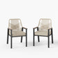 Handcrafted Rattan Rope Garden Dining Chairs - Phi Villa