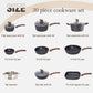 Ultimate 30 Pieces Granite-Coating Nonstick Induction Cookware Set for Easy Dinner Ideas