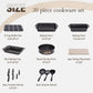 Ultimate 30 Pieces Granite-Coating Nonstick Induction Cookware Set for Easy Dinner Ideas