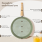 Induction Nonstick Granite-Coating 17 Piece Cookware Set,Kitchen Academy