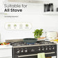 Kitchen Academy Granite-Coating 8 Pieces Nonstick Pots and Pans Set with Removable Handle