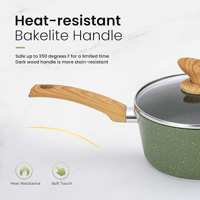 Ultimate 30 Pieces Granite-Coating Nonstick Induction Cookware Set for Easy Dinner Ideas