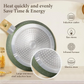 Induction Nonstick Granite-Coating 17 Piece Cookware Set,Kitchen Academy