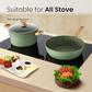 Ultimate 30 Pieces Granite-Coating Nonstick Induction Cookware Set for Easy Dinner Ideas