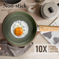 Induction Nonstick Granite-Coating 17 Piece Cookware Set,Kitchen Academy
