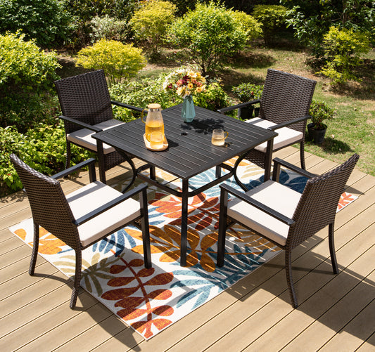 Garden Dining Set Rattan Dining Set 4 Seater Success