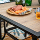 PHI VILLA Outdoor Dining Sets 4 Seater Metal Garden Table and Chairs Set
