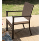 Rattan Dining Set 4 Seater Wood Like Table And Rattan Chairs