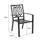 Metal Stackable Garden Chairs Set of 2/4