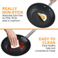 Kitchen Academy Black 12 Piece Nonstick Cookware Set