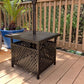 Outdoor Side Table Patio Bistro Table With Parasol Hole