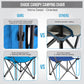 ALPHA CAMP Folding Shade Canopy Camping Chair with Cup Holder Support 150 kg