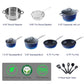 Kitchen Academy Black 12 Piece Nonstick Cookware Set