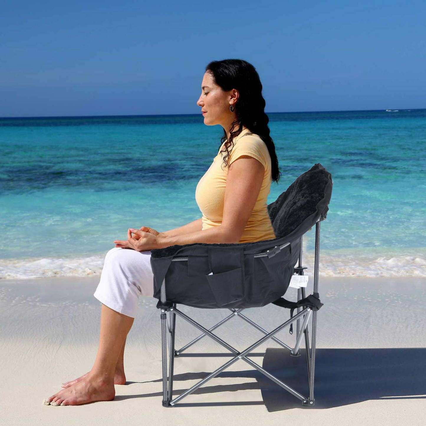 Alpha camp plush moon saucer chair deals