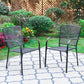 Garden Dining Set 4 Seater Metal Garden Table and Chairs