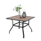 PHI VILLA Garden Dining Set 4 seater Wood-like Table And Chairs