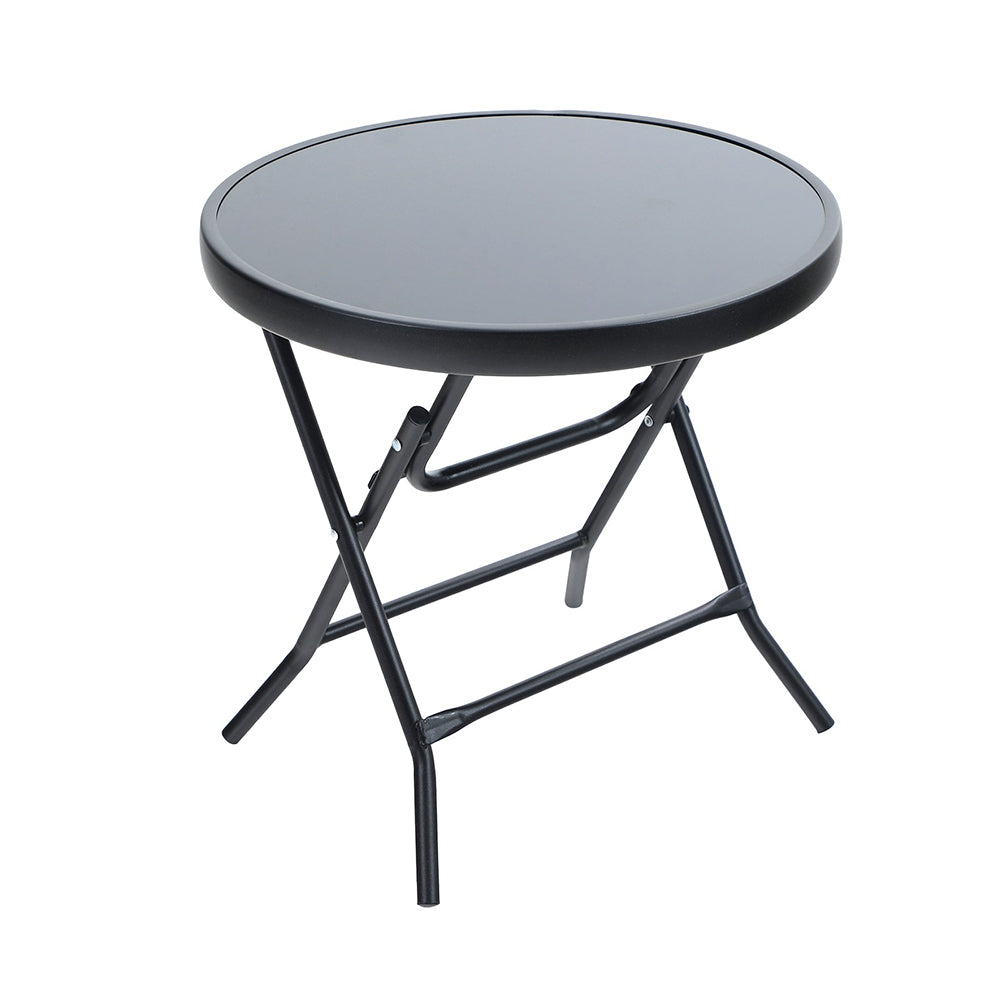 45cm Glass Round Side Table Outdoor Bistro Table