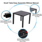 48CM Garden Coffee Table Metal Side Table