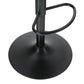 PHI VILLA Adjustable Faux Leather Bar Stools With Backs Set Of 2