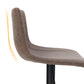 PHI VILLA Adjustable Faux Leather Bar Stools With Backs Set Of 2