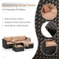 PHI VILLA L Shaped Rattan Garden Corner Sofa Set