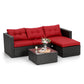 PHI VILLA L Shaped Rattan Garden Corner Sofa Set