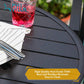PHI VILLA Outdoor Coffee Table Round Garden Bistro Table