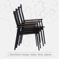 Patio Outdoor Dining Chairs Set of 2