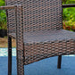 Garden Dining Set 6 Seater Table and Rattan Dining Chair
