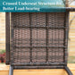 Garden Dining Set 6 Seater Table and Rattan Dining Chair