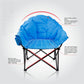 Alpha Camp Blue Folding Oversized Padded Moon Chair