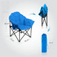 Alpha Camp Blue Folding Oversized Padded Moon Chair