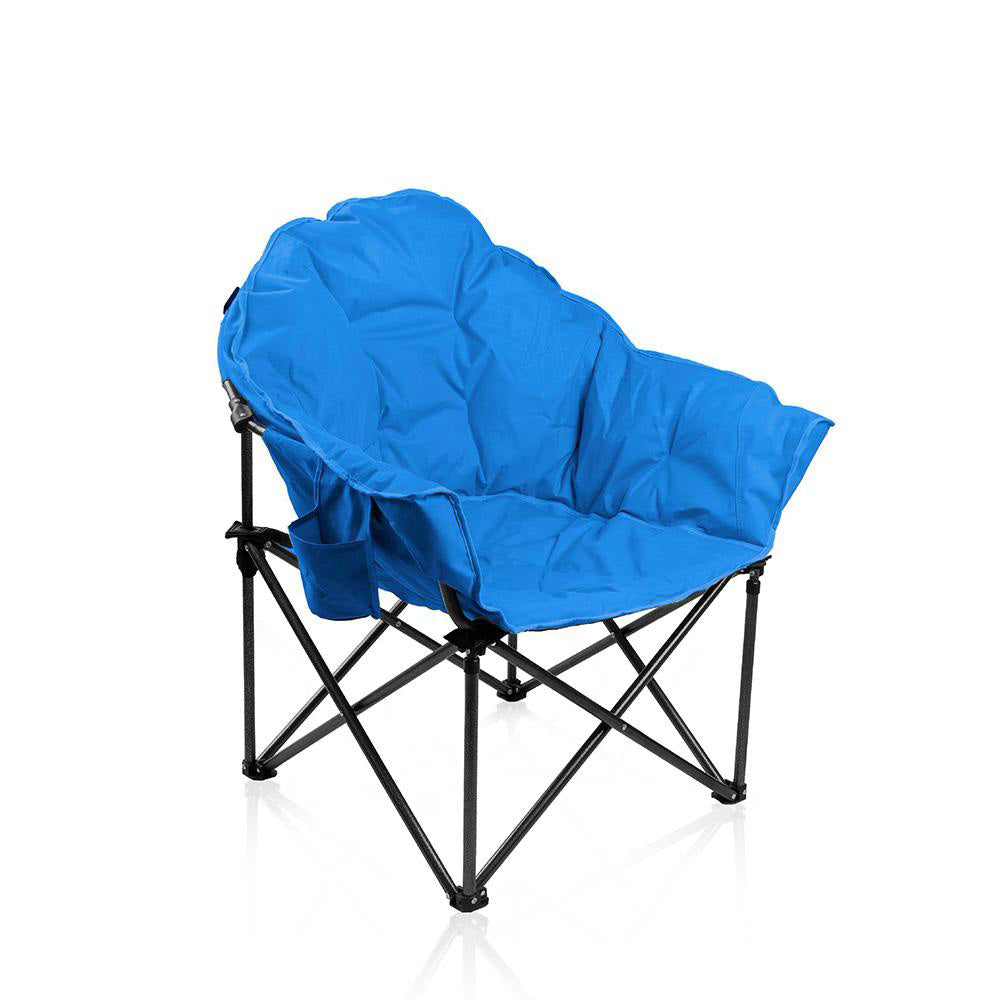 ALPHA CAMP Moon Saucer Folding Camping Chair with Carry Bag