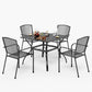 Garden Dining Set 4 Seater Metal Garden Table and Chairs