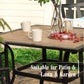 PHI VILLA Garden Dining Set 4 seater Wood-like Table And Chairs
