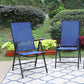 PHI VILLA Garden Dining Set 4 Seater Outdoor Folding Chair and Table