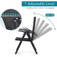 PHI VILLA Garden Dining Set 4 Seater Outdoor Folding Chair and Table