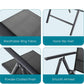 PHI VILLA Garden Dining Set 4 Seater Outdoor Folding Chair and Table