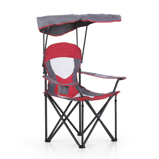 ALPHA CAMP Folding Camping Chair With Canopy