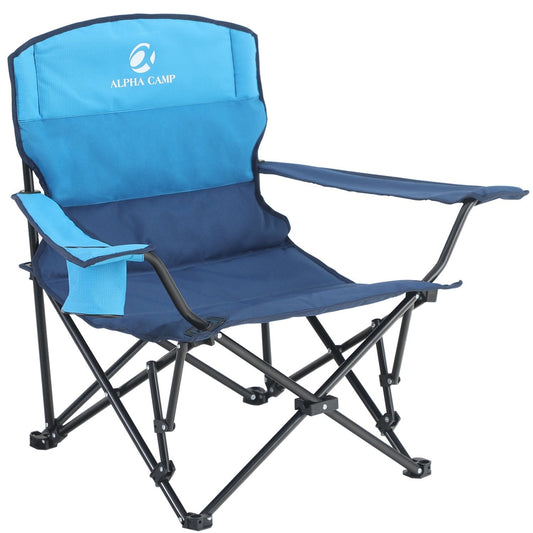 ALPHA CAMP Folding Camping Chairs With Cup Holder