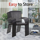 Outdoor Dining Chairs Stacking Garden Chairs Set of 2