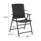 Outdoor Rattan Chairs Folding Dining Chairs Set of 2