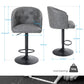 PHI VILLA Swivel Bar Stool Adjustable Bar Stools With Backrest And Arms