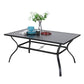 Garden Dining Set 6 Seater Table and Rattan Dining Chair